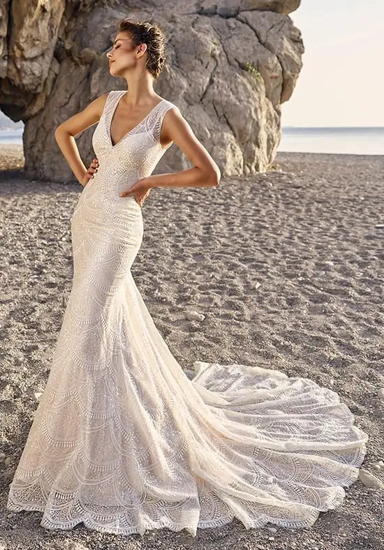 HA029 сексуальное свадебное платье с v-образным вырезом и длинным шлейфом без рукавов, свадебное платье с кружевной аппликацией на молнии сзад...
HA029 сексуальное свадебное платье с v-образным вырезом и длинным шлейфом без рукавов, свадебное платье с кружевной аппликацией на молнии сзад...