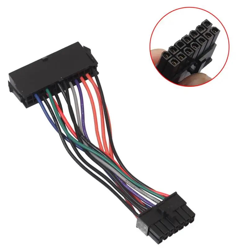 

15CM 24 Pin To 14 Pin PSU Main Power Supply ATX Adapter Cable For Lenovo PC/Servers IBM ThinkServer Motherboard 18AWG Power Line