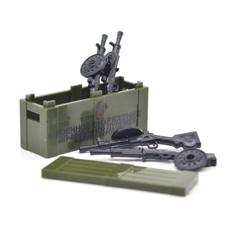 Конструктор MOC детский коробка для оружия с принтом 98 к Sten MP40 MG42|Блочные