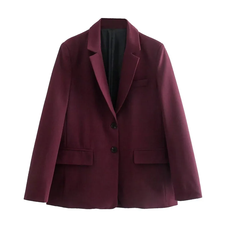 Women 2021 za fashion single breasted straight blazers coat vintage long sleeve flap pockets female outerwear chic veste femme
Women 2021 za fashion single breasted straight blazers coat vintage long sleeve flap pockets female outerwear chic veste femme
