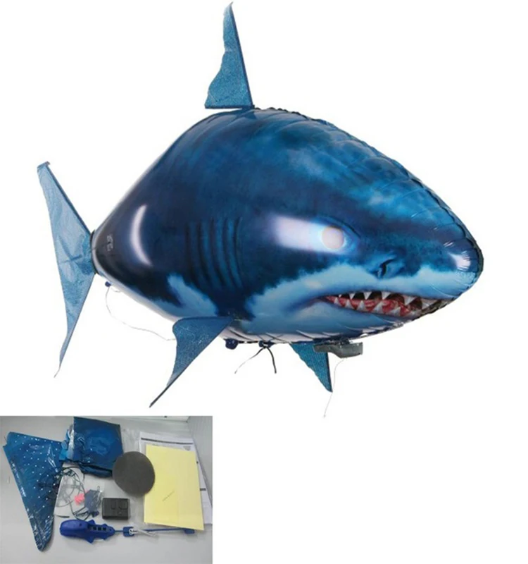 Shark Toy Flying Children Kids Gifts Party Decoration Infrared RC Air Balloons Nemo Clow 3 Years Old Remote Control Swimming | Игрушки и