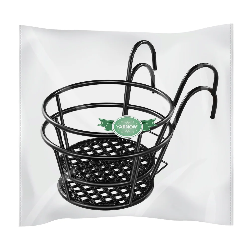 Yarnow 2PCS Handrail Hanging Succulent Flowerpot Bracket Iron Art Planter Pot Holder Planter Supporting Flowerpot Shelf (Black)
Yarnow 2PCS Handrail Hanging Succulent Flowerpot Bracket Iron Art Planter Pot Holder Planter Supporting Flowerpot Shelf (Black)