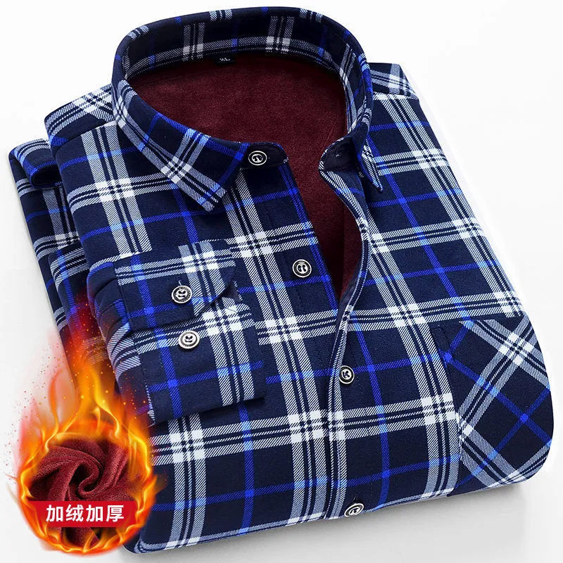 Winter warm men shirts plus size 5xl velvet thick fashion print plaid office shirt long sleeve male brand shirt man dress shirt
Winter warm men shirts plus size 5xl velvet thick fashion print plaid office shirt long sleeve male brand shirt man dress shirt