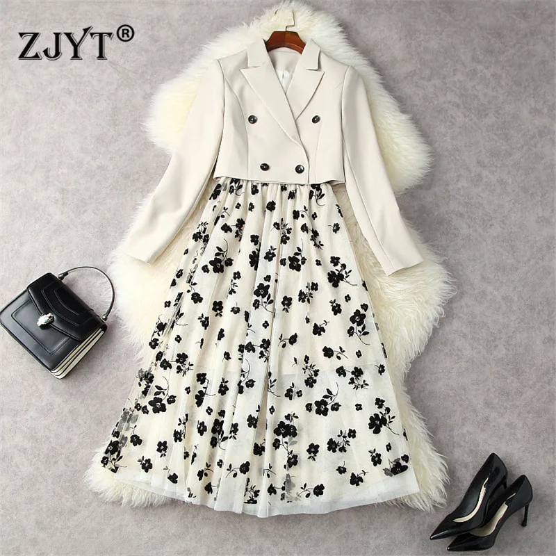 Женский офисный костюм-двойка, Осенний модный короткий Блейзер с отложным воротником, длинным рукавом и цветочным принтом на бретельках
Женский офисный костюм-двойка, Осенний модный короткий Блейзер с отложным воротником, длинным рукавом и цветочным принтом на бретельках
