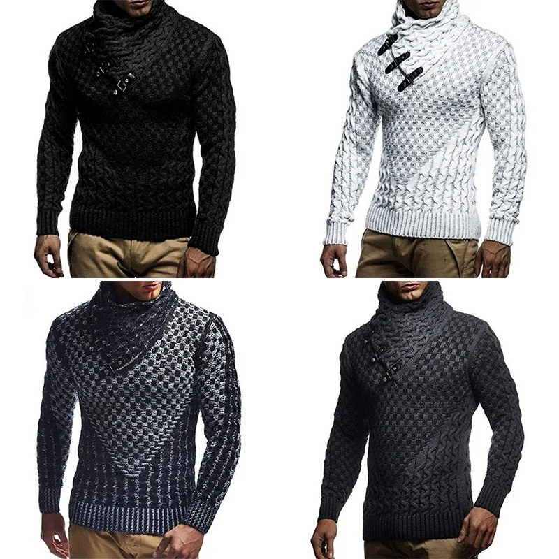 Fashion Mens Turtleneck Sweater Casual Slim Horns Buckle Thick Sweaters male tops cool clothes
Fashion Mens Turtleneck Sweater Casual Slim Horns Buckle Thick Sweaters male tops cool clothes