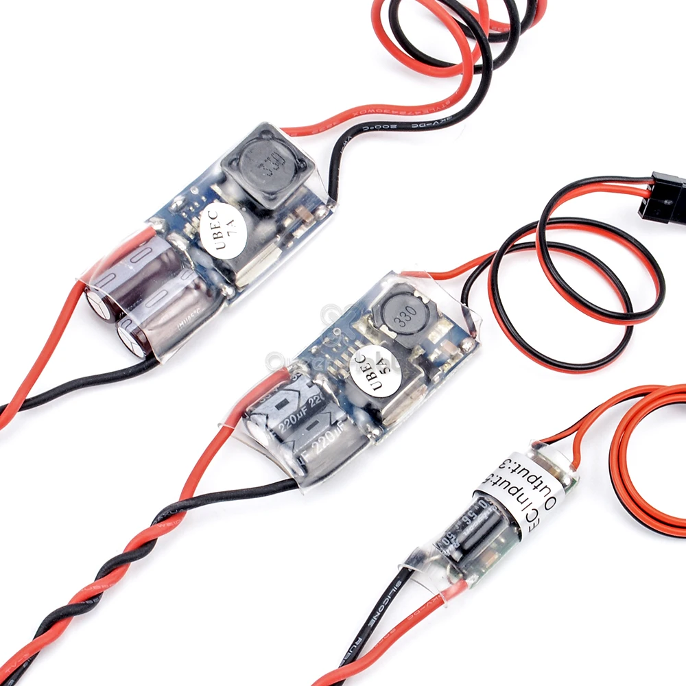 

UBEC 3A /5A /7A /15A Lowest RF Noise BEC Full Shielding Antijamming Switching Regulator for RC quadcopter Multicopter