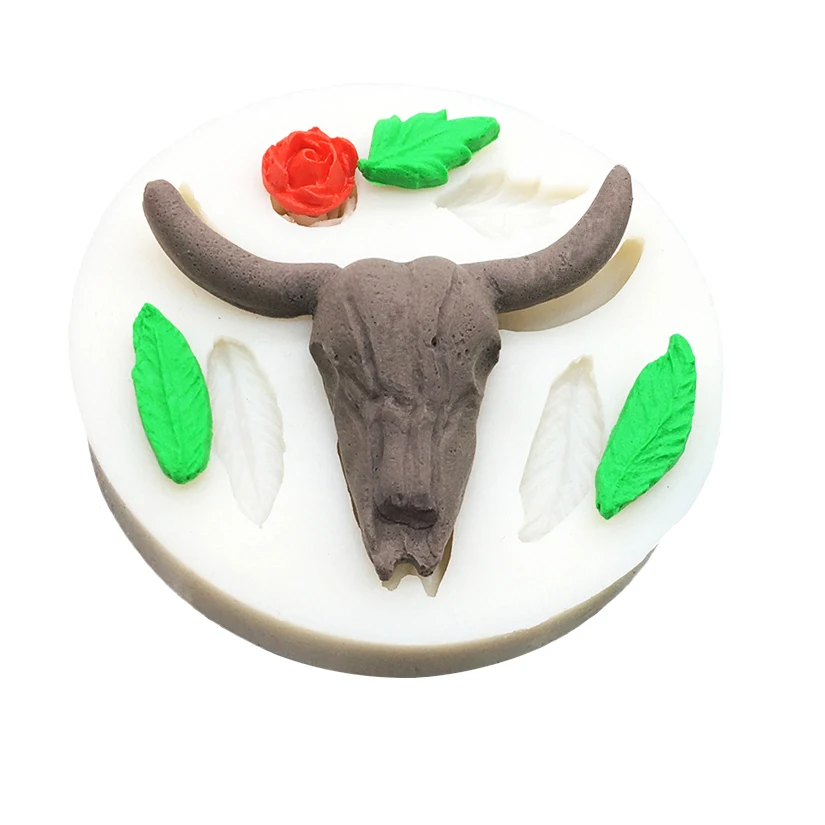 Wholesale 10 pcs Halloween Cow Skull Silicone Mold Sugarcraft Chocolate Cupcake Baking Mold Fondant Cake Decorating Tools
Wholesale 10 pcs Halloween Cow Skull Silicone Mold Sugarcraft Chocolate Cupcake Baking Mold Fondant Cake Decorating Tools