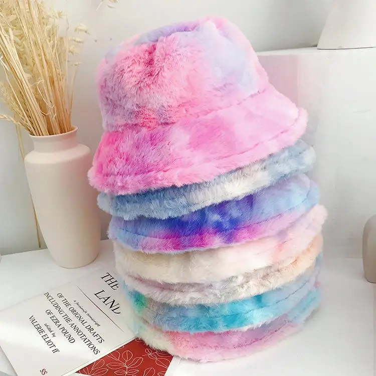 Fashion New Plush Bucket Hat for Women Girl Rainbow Tie Dye Soft Warm Fishman Cap Winter Lady Gifts 7 Colors
Fashion New Plush Bucket Hat for Women Girl Rainbow Tie Dye Soft Warm Fishman Cap Winter Lady Gifts 7 Colors