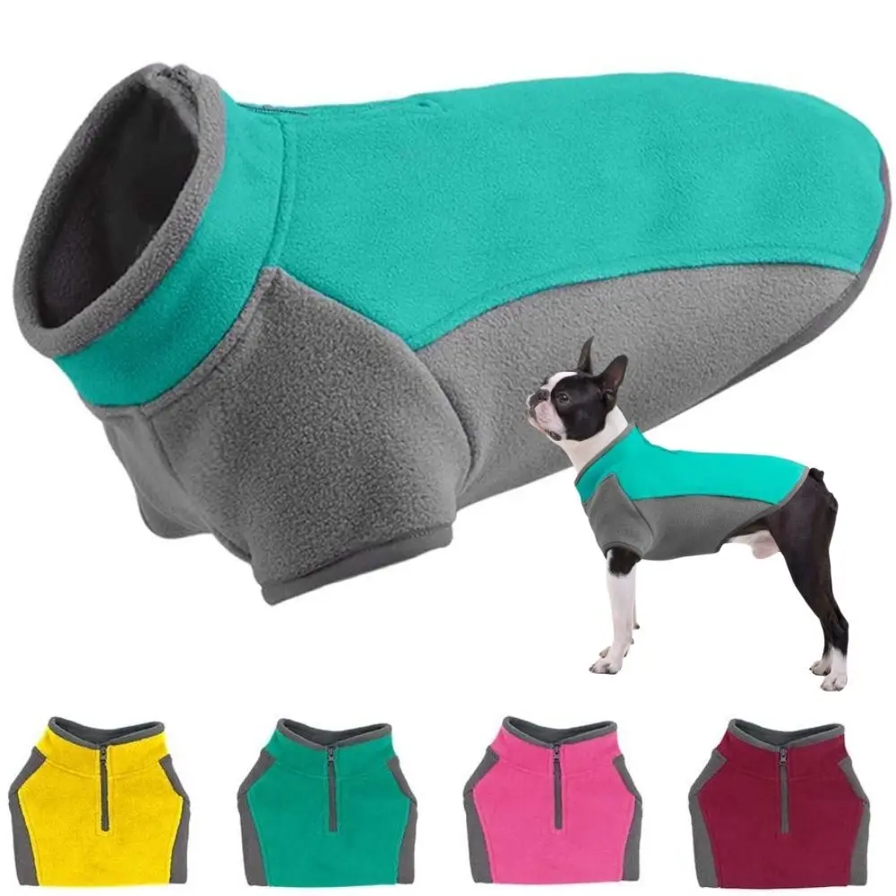 Stretch Fleece Dog Warm Jacket Pet Coat Clothing Outfit Vest Pug Chihuahua Puupy Half Zip Dog Pullover Sweater For S/ M/ L Dogs
Stretch Fleece Dog Warm Jacket Pet Coat Clothing Outfit Vest Pug Chihuahua Puupy Half Zip Dog Pullover Sweater For S/ M/ L Dogs