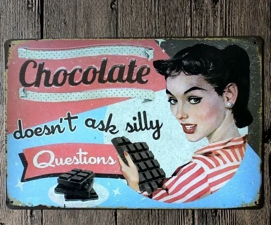 Retro Shop Wall Decor Chocolate Metal Sign Painting Wall Art Home Wall Decor Shabby Vintage Tin Signs Plaque Sign
Retro Shop Wall Decor Chocolate Metal Sign Painting Wall Art Home Wall Decor Shabby Vintage Tin Signs Plaque Sign