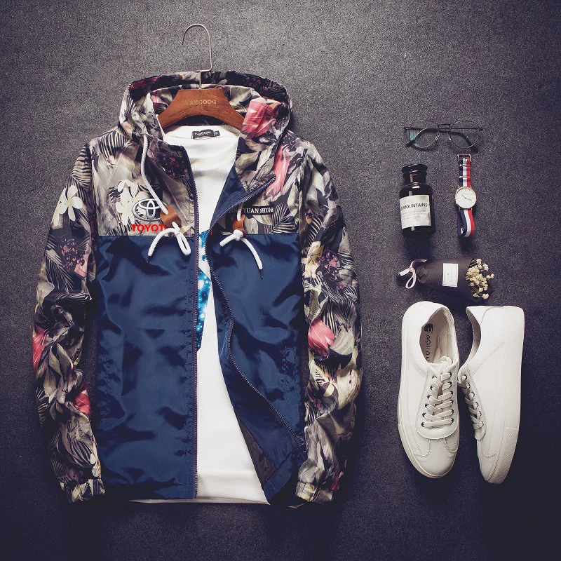 2021Spring Autumn Toyota custom made Men's Zipper Windbreaker Casual Harajuku Camou Slim Sports Splicing Hoodies Clothing Coats
2021Spring Autumn Toyota custom made Men's Zipper Windbreaker Casual Harajuku Camou Slim Sports Splicing Hoodies Clothing Coats