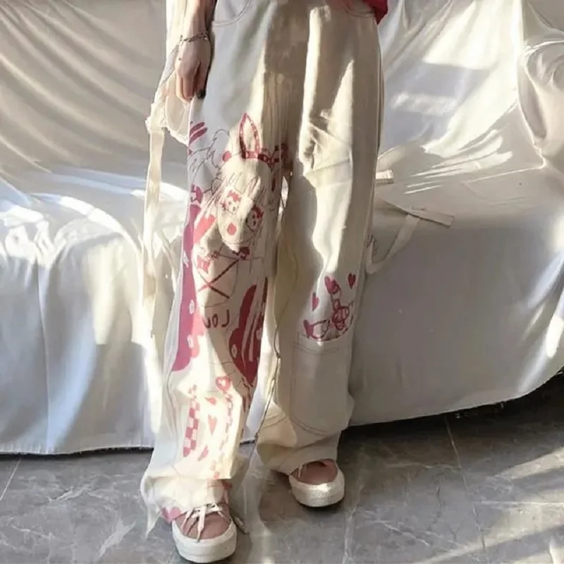 Millennial girl pink graffiti wide-leg pants trousers print pattern loose straight leg clothes cotton Women linen Japanese anime
Millennial girl pink graffiti wide-leg pants trousers print pattern loose straight leg clothes cotton Women linen Japanese anime