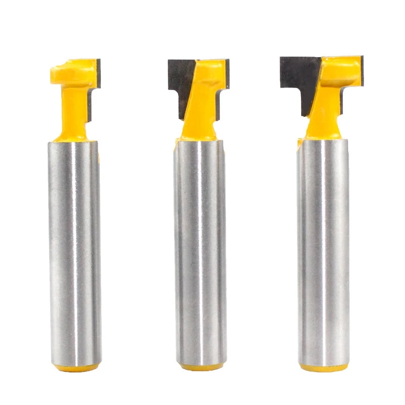 3Pc 8mm Shank T-Slot Cutter Router Bit Set Key Hole Bits Hex Bolt T Slotting Milling Cutter for Wood Woodworking Tool
3Pc 8mm Shank T-Slot Cutter Router Bit Set Key Hole Bits Hex Bolt T Slotting Milling Cutter for Wood Woodworking Tool