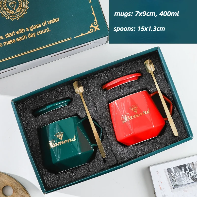 Nordic Coffee Cup Creative Diamond Mug Home Cup Office Ceramic Couple Cup Gift Cup Ceramic Coffee Cup Set
Nordic Coffee Cup Creative Diamond Mug Home Cup Office Ceramic Couple Cup Gift Cup Ceramic Coffee Cup Set