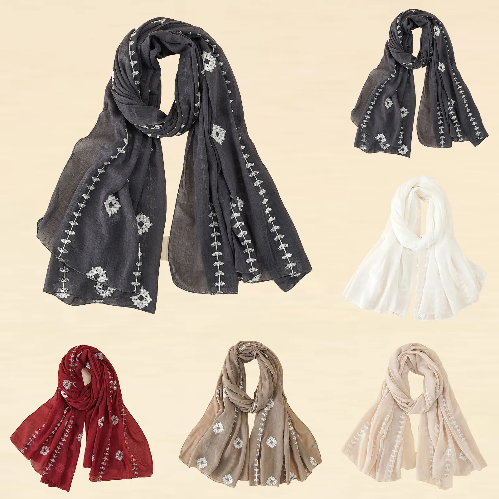 Fashion Women's Scarf Winter 2021 New Thin Plain Embroidered Cotton And Linen Long Scarf Echarpes Foulards Femme Шарф Женский
Fashion Women's Scarf Winter 2021 New Thin Plain Embroidered Cotton And Linen Long Scarf Echarpes Foulards Femme Шарф Женский