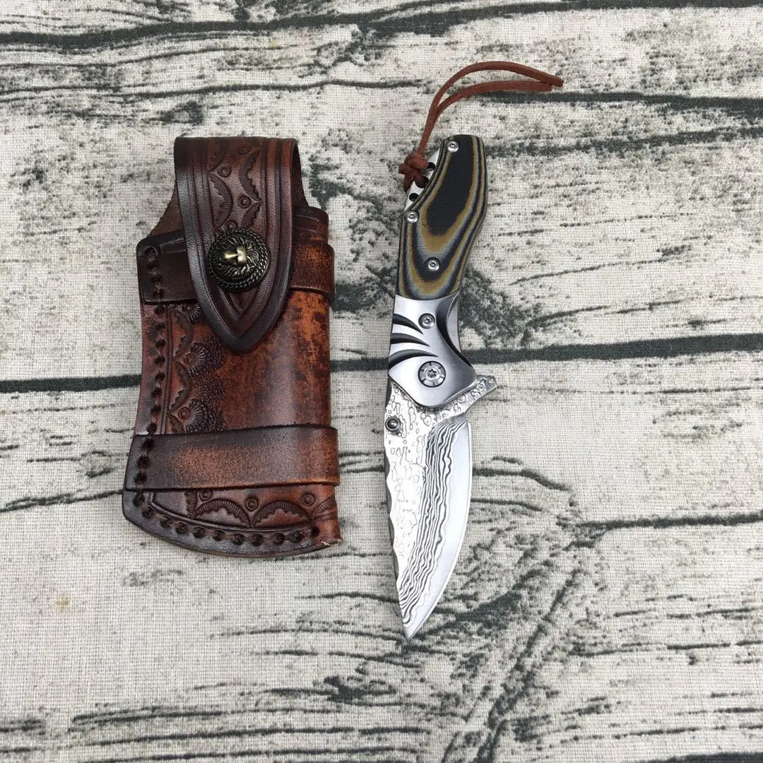 HYSENSS High Quality Damascus Steel Folding Knife Outdoor Portable Pocket Survival EDC Tools Hunting Knives Camping Jackknife
HYSENSS High Quality Damascus Steel Folding Knife Outdoor Portable Pocket Survival EDC Tools Hunting Knives Camping Jackknife