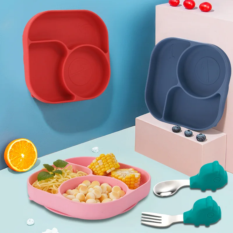 3pcs Creative Children's Tableware Set Strong Suction Cup Dishes for Kids Baby Training Dinnerware Soft Silicone Bowl Fork Spoon
3pcs Creative Children's Tableware Set Strong Suction Cup Dishes for Kids Baby Training Dinnerware Soft Silicone Bowl Fork Spoon