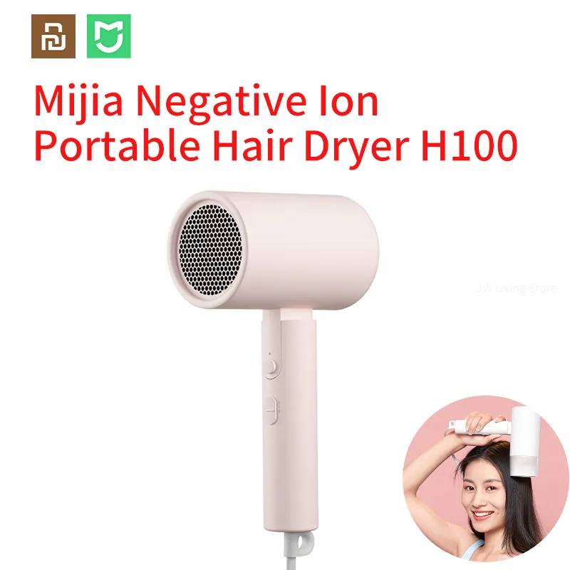 

Фен для волос Xiaomi Mijia H100, профессиональный фен для волос с анионами, 1600 Вт, дорожные складные фены
