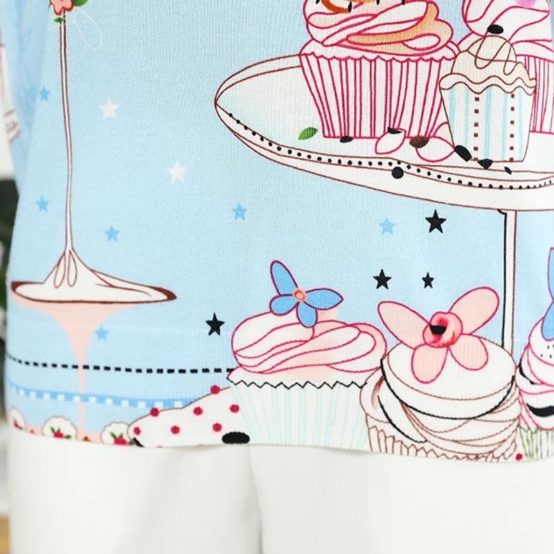 YISU 2020 Autumn Winter Women Pullovers Sweater Knitted Casual Jumper Fashion Cartoon cake pattern Printed sweater Women
YISU 2020 Autumn Winter Women Pullovers Sweater Knitted Casual Jumper Fashion Cartoon cake pattern Printed sweater Women