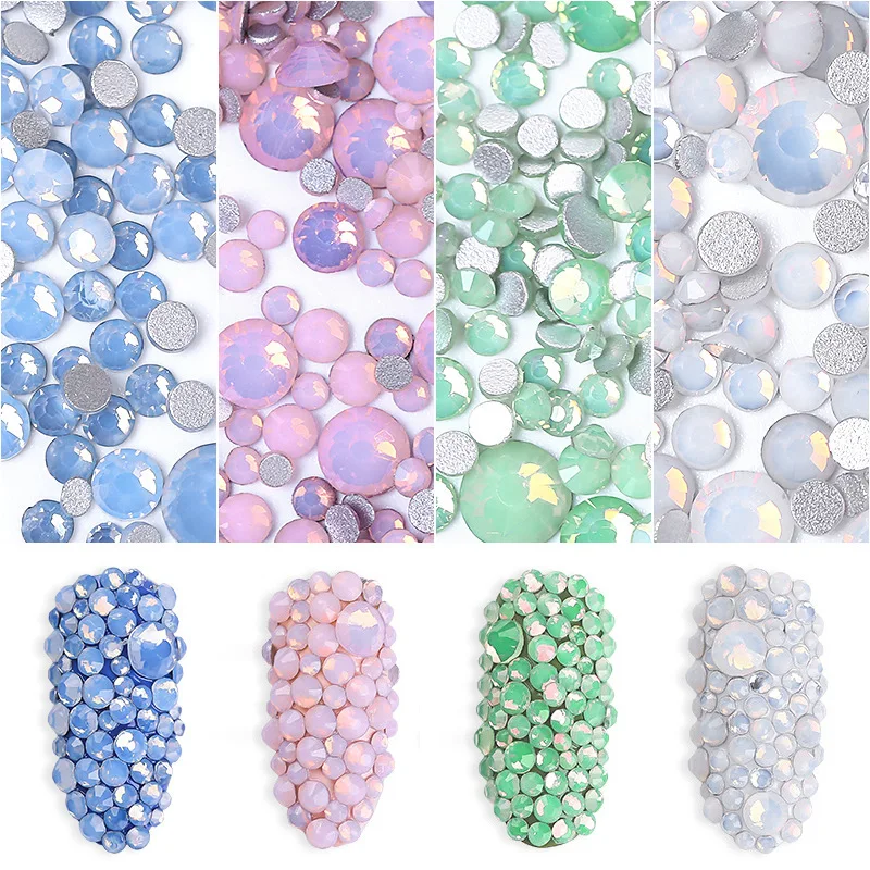 288-1440pcs ss3-ss30 Blue/Green/Pink/White Opal 3D Crystal Nails Art Rhinestone,Flatback Glass Nail art Decoration
288-1440pcs ss3-ss30 Blue/Green/Pink/White Opal 3D Crystal Nails Art Rhinestone,Flatback Glass Nail art Decoration