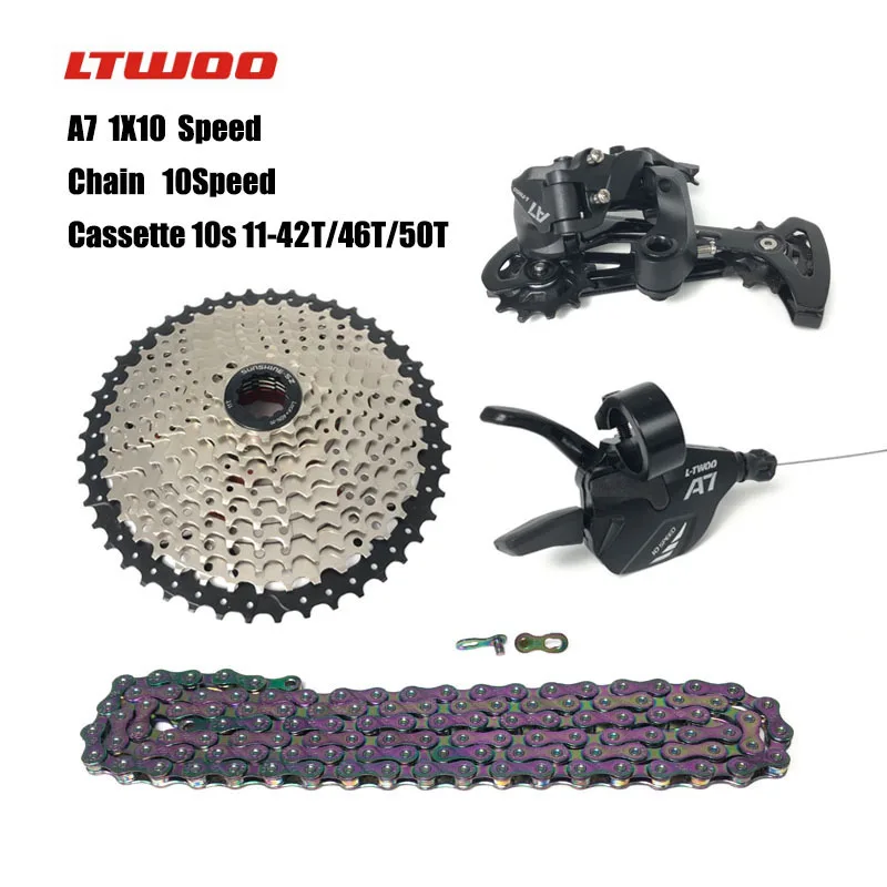LTWOO A7 colorful chain 1x10 speed small set 10-speed small set mix and match mountain bike folding bike bicycle kit
LTWOO A7 colorful chain 1x10 speed small set 10-speed small set mix and match mountain bike folding bike bicycle kit