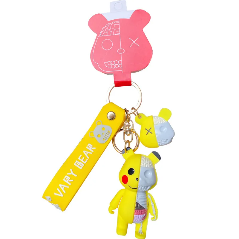 skull and bear keychains accessories cute car keys silicone pendant men's and women's school bags decorated with a pair key ring
skull and bear keychains accessories cute car keys silicone pendant men's and women's school bags decorated with a pair key ring