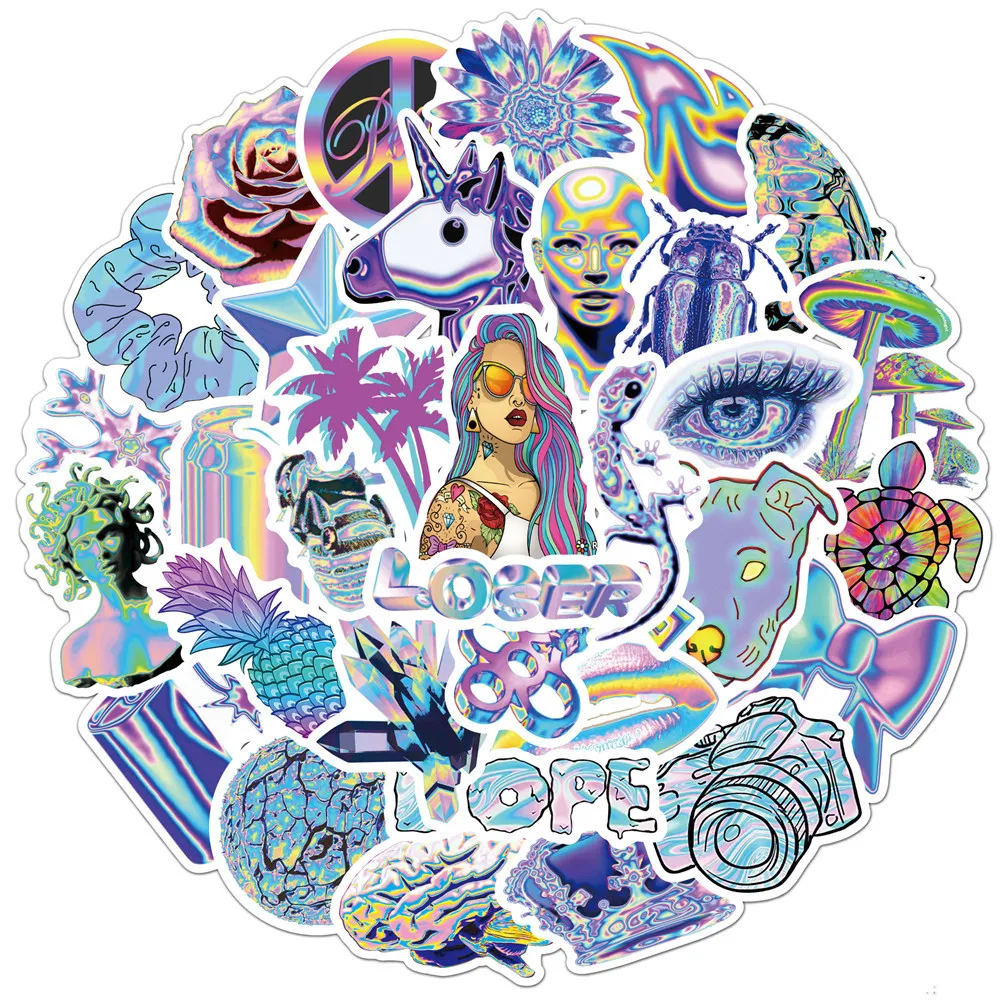 10/50PCS Holographic Laser Style Graffiti Stickers Laptop Guitar Luggage Fridge Waterproof Cool Sticker Decal Kid Classic Toy
10/50PCS Holographic Laser Style Graffiti Stickers Laptop Guitar Luggage Fridge Waterproof Cool Sticker Decal Kid Classic Toy