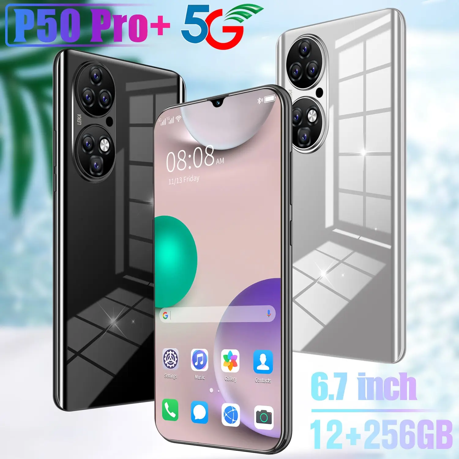 P50 Pro + 12gb Ram 256gb Rom Android 11 Smart Phone Mtk6893 Sim Dual + Mciro Sd Face Unlock 5600mah Mobile Phones
P50 Pro + 12gb Ram 256gb Rom Android 11 Smart Phone Mtk6893 Sim Dual + Mciro Sd Face Unlock 5600mah Mobile Phones