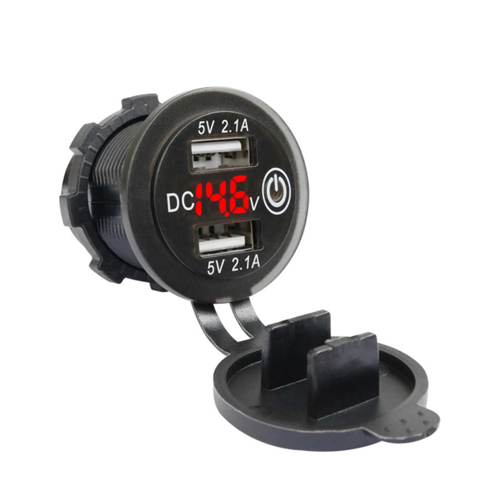 Dual USB Port Charger with LED Voltmeter Switch Charger for 12-24V Car Motorcycle
Dual USB Port Charger with LED Voltmeter Switch Charger for 12-24V Car Motorcycle