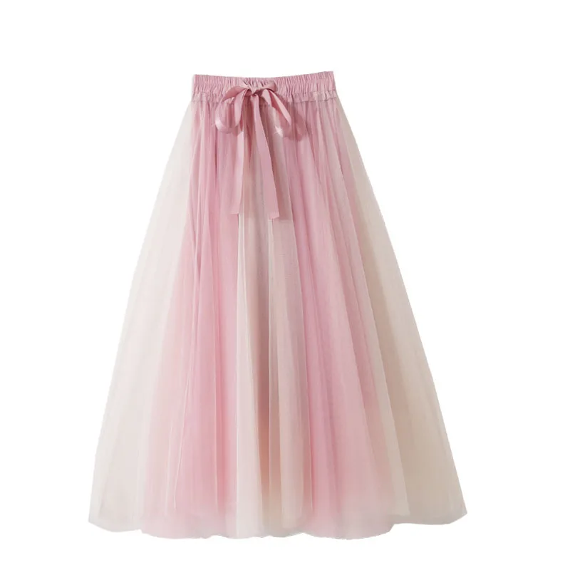 2020 summer new mesh women skirts high waist bow A-line knee-length office lady elegant skirts top quality
2020 summer new mesh women skirts high waist bow A-line knee-length office lady elegant skirts top quality