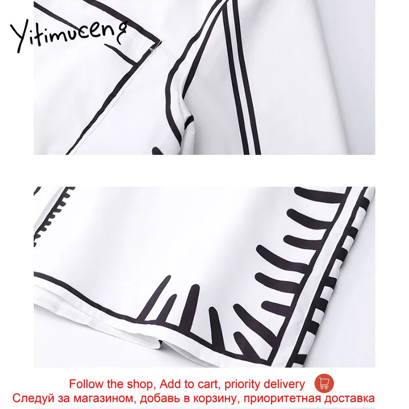Yitimuceng Vintage Print Blouse Women Solid White Shirts Loose New Spring 2021 Turn-down Collar Long Sleeve Office Lady Tops
Yitimuceng Vintage Print Blouse Women Solid White Shirts Loose New Spring 2021 Turn-down Collar Long Sleeve Office Lady Tops