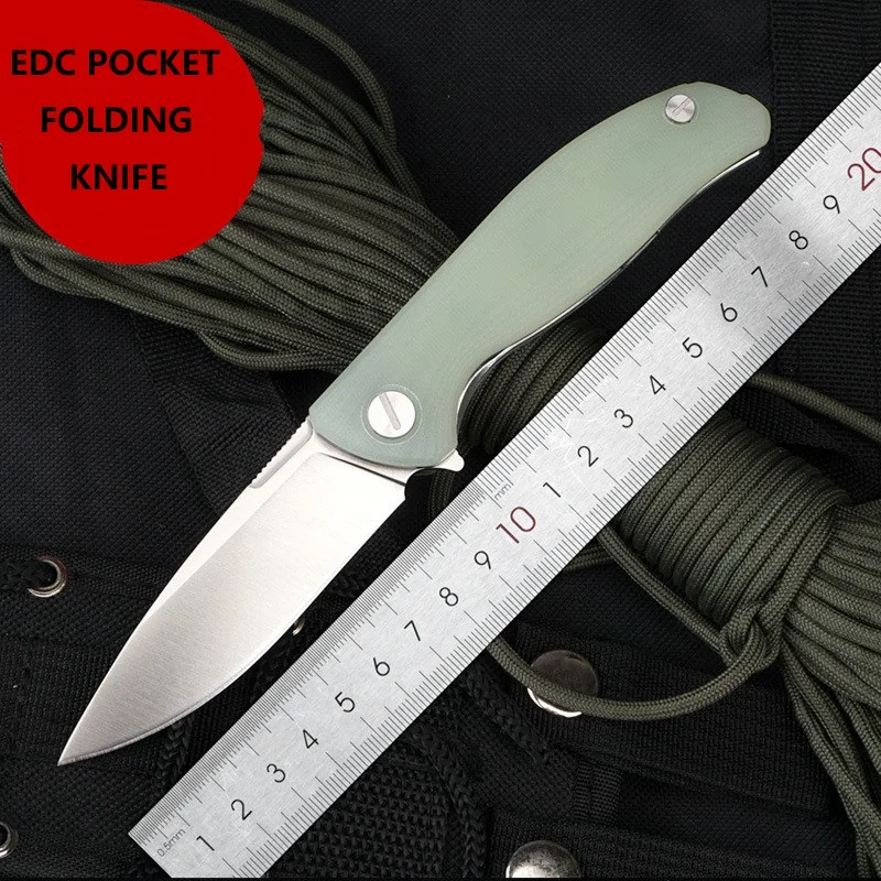 Складной нож высокой твердости 440C карманный Клинок с рукояткой G10 инструмент для