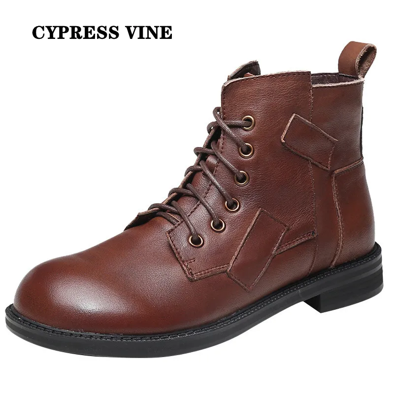 Cypress Vine Women Anckle Boots Genuine Cow Leather For Spring Autumn Winter Round Toe Rubber Outsole By Handmade Size 35-41
Cypress Vine Women Anckle Boots Genuine Cow Leather For Spring Autumn Winter Round Toe Rubber Outsole By Handmade Size 35-41