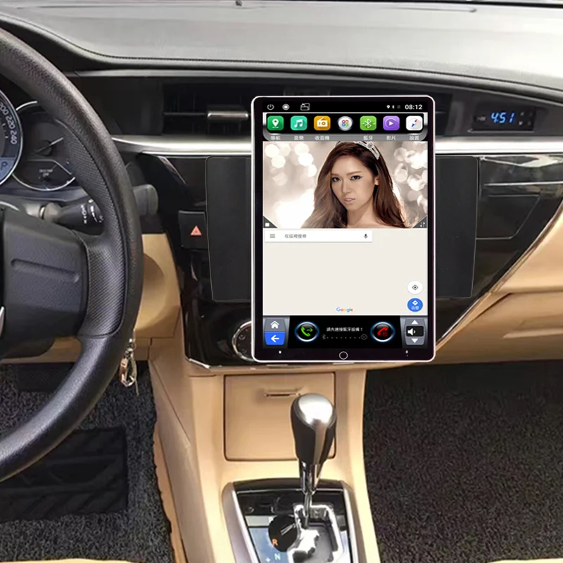 Электрический вращающийся большой экран Android 9 0 мультимедиа для Toyota Corolla 2014 GPS