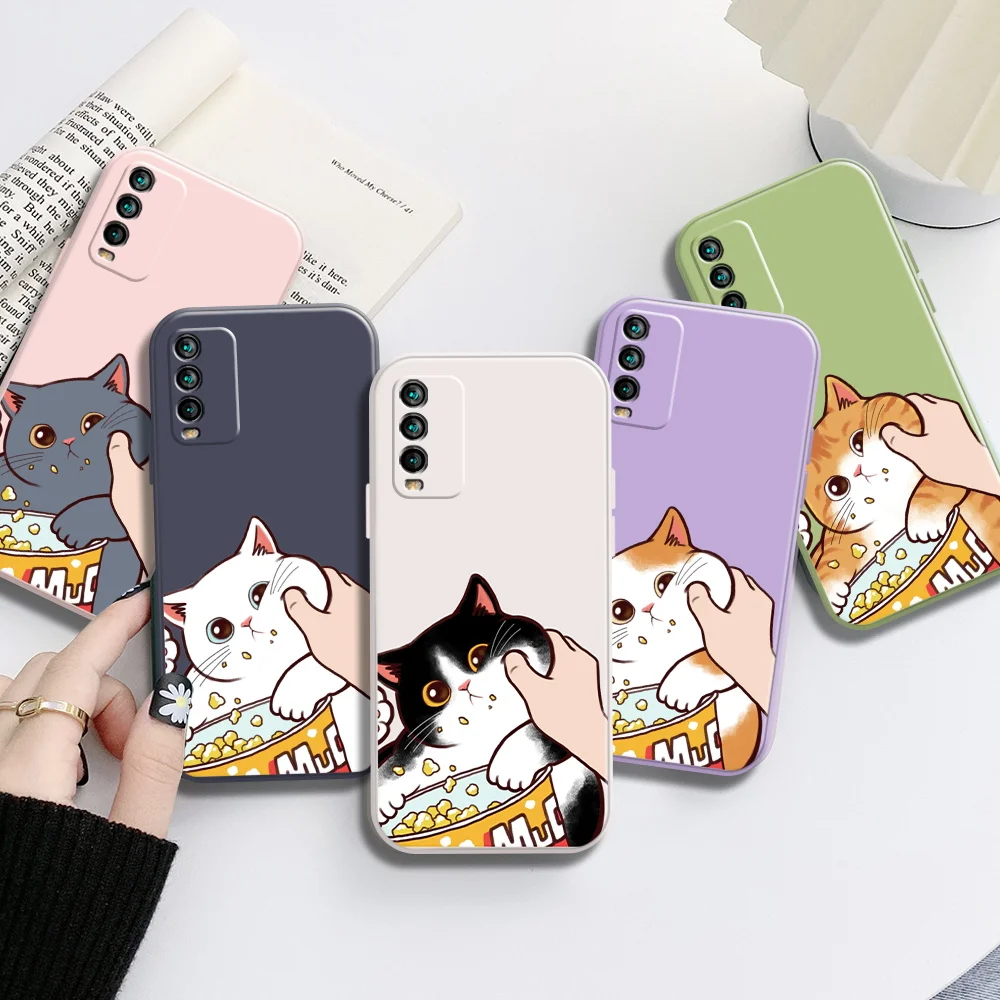 Cute Cartoon Cat Phone Case for Xiaomi Redmi Note 10 10S 10T 9 9A 9S 9C 9T 8A 8T 8 7 Pro Max 5G 4G Square Liquid Silicone Funda
Cute Cartoon Cat Phone Case for Xiaomi Redmi Note 10 10S 10T 9 9A 9S 9C 9T 8A 8T 8 7 Pro Max 5G 4G Square Liquid Silicone Funda