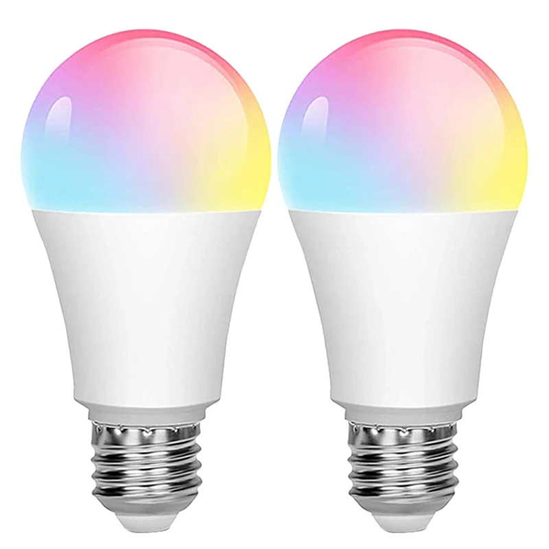 Лампа E27 2700 лм RGB 6500K до K 10 Вт, 2 шт. 
Лампа E27 2700 лм RGB 6500K до K 10 Вт, 2 шт.