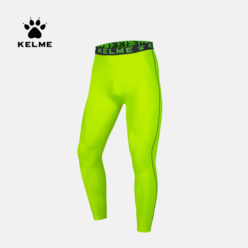 

KELME Men's Running Tights Sportswear Gym Leggings Sport Training Jogging Exercise Long Compression Pants Breathable K15Z710