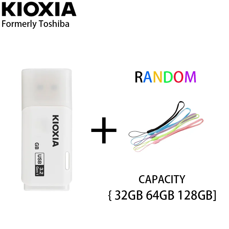 

Kioxia USB TransMemory Flash drives USB3.2 32GB 64GB 128GB Formerly Toshiba U-Pan Pendrive