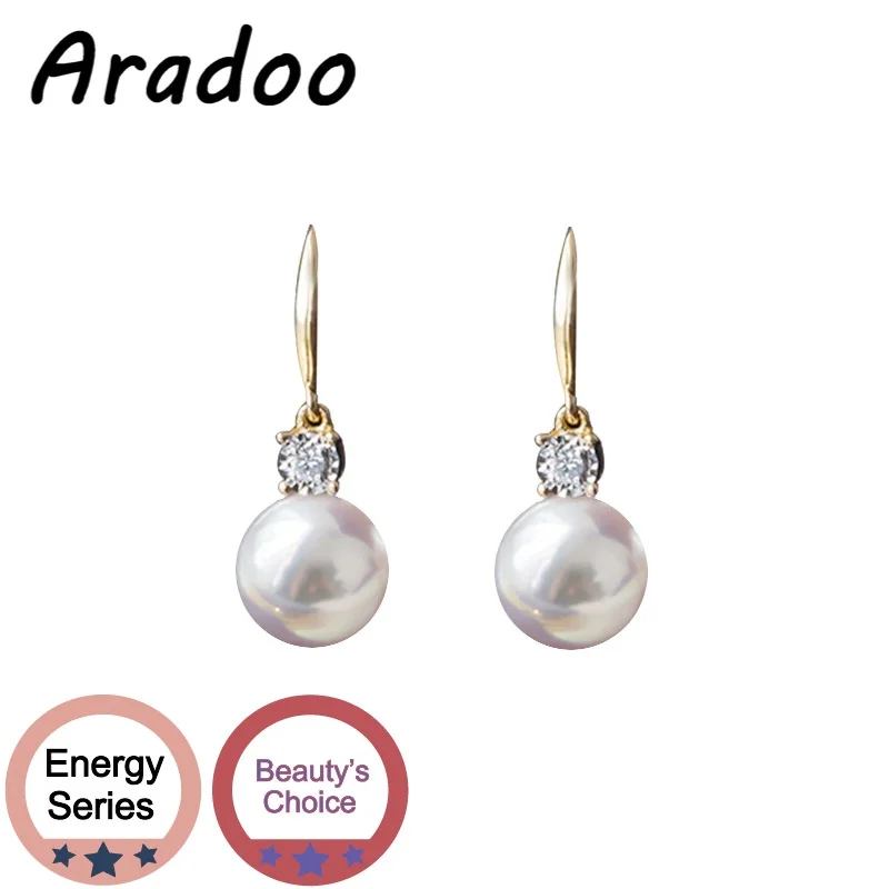 ARADOO Natural Freshwater Pearl and Gem Ear Hooks Vacuum Electroplated 18K Gold French Versailles Earrings
ARADOO Natural Freshwater Pearl and Gem Ear Hooks Vacuum Electroplated 18K Gold French Versailles Earrings