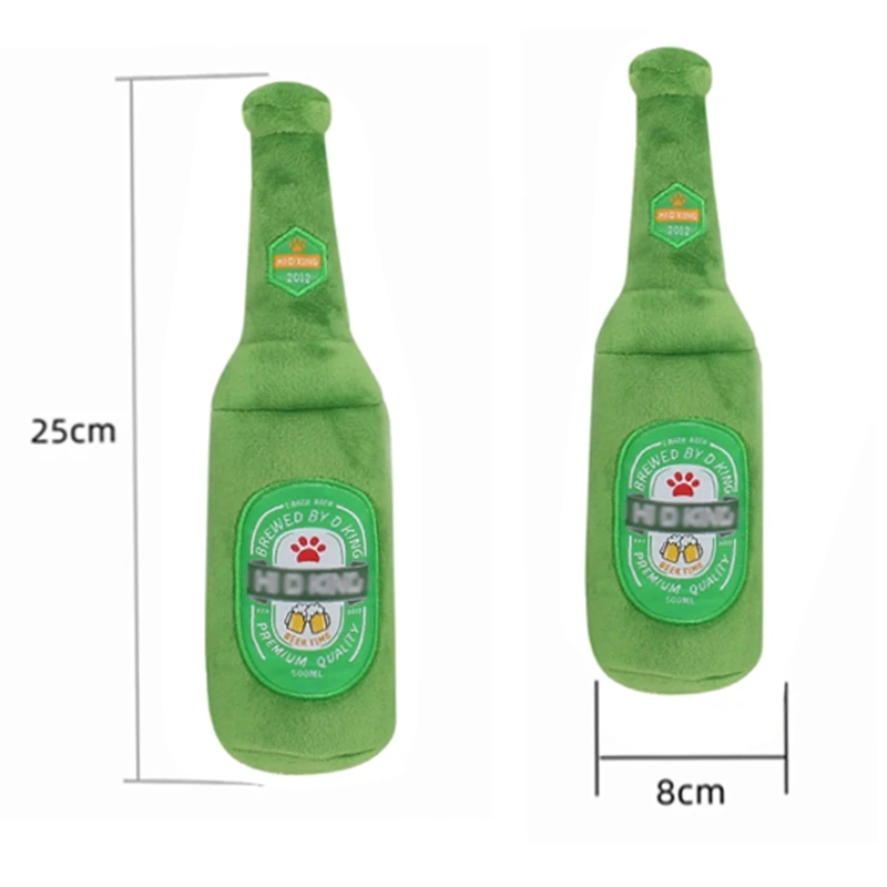 New Dog Toys 1pc Plush Squeaky Bone Bite-Resistant Clean Dog Chew Puppy Training Toy Soft Beer Bottle Beer Glass Pet Supplies
New Dog Toys 1pc Plush Squeaky Bone Bite-Resistant Clean Dog Chew Puppy Training Toy Soft Beer Bottle Beer Glass Pet Supplies