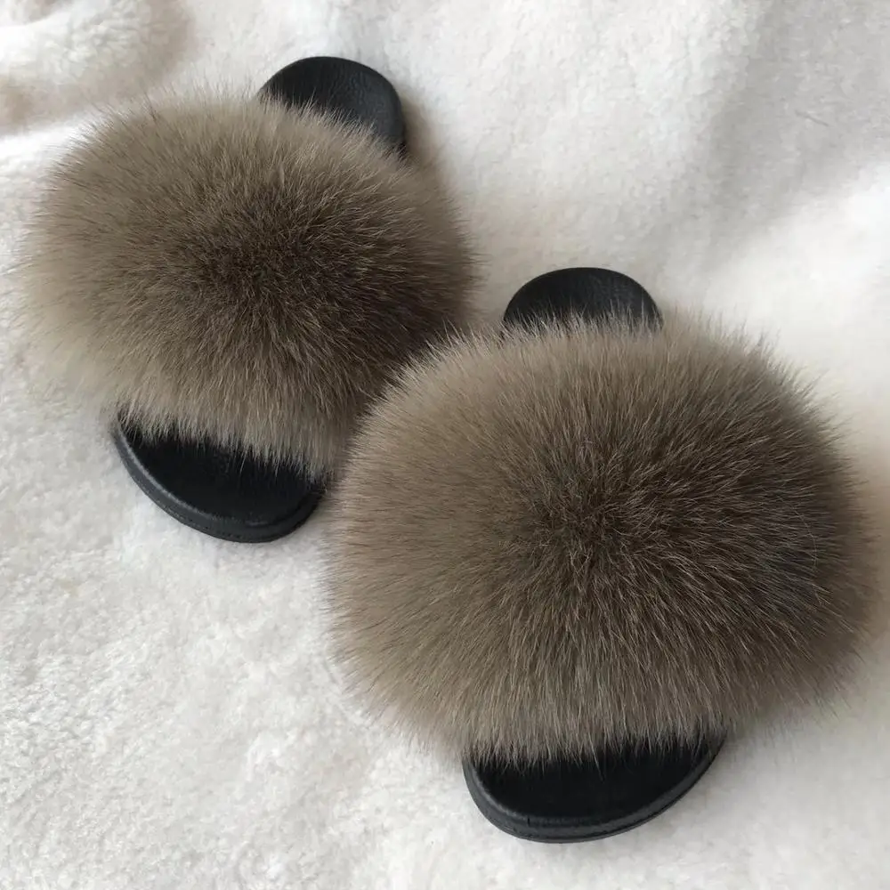 Women's Fur Slippers Women Fox Fur Slides Home Furry Flat Sandals Female Cute Fluffy House Shoes Woman Brand Luxury
Women's Fur Slippers Women Fox Fur Slides Home Furry Flat Sandals Female Cute Fluffy House Shoes Woman Brand Luxury