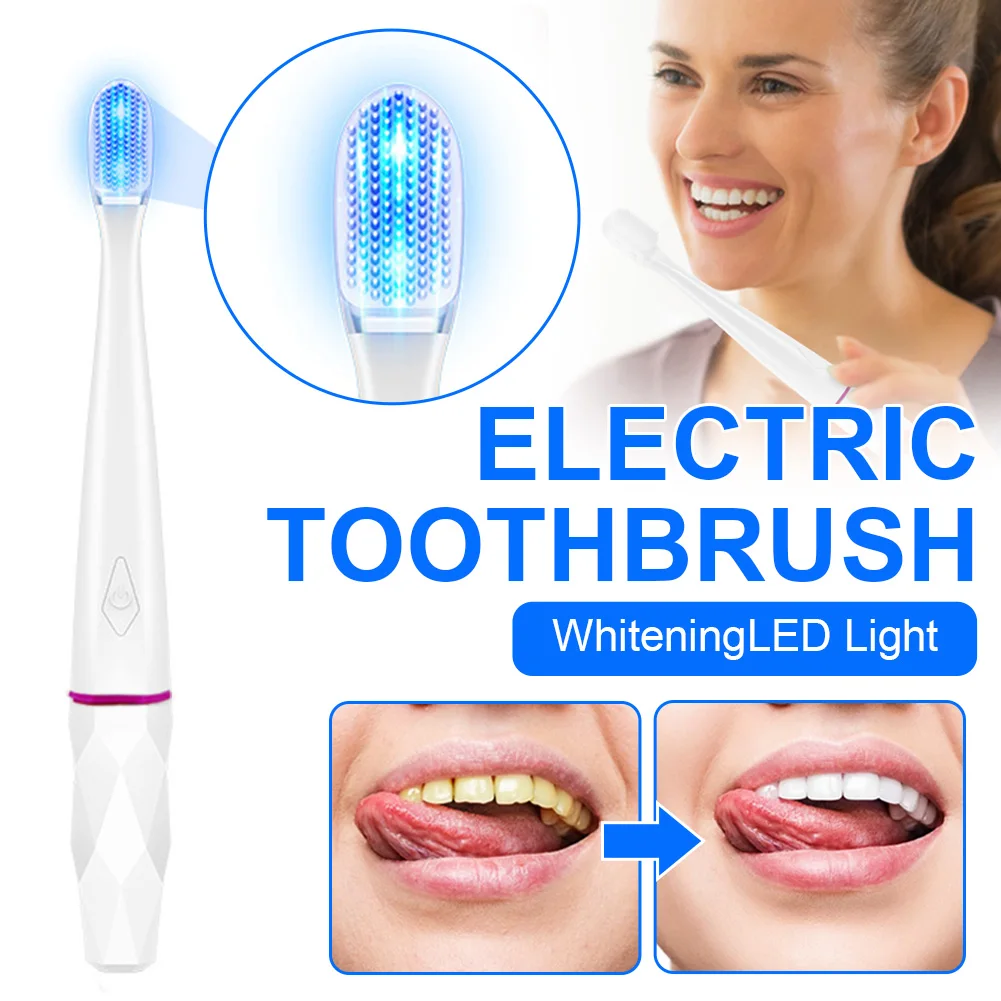 Electric Toothbrush with Blue Light IPX7 Waterproof Tooth Brush Deep Cleaning Teeth Whitening Brush Oral Care AA Battery Version
Electric Toothbrush with Blue Light IPX7 Waterproof Tooth Brush Deep Cleaning Teeth Whitening Brush Oral Care AA Battery Version