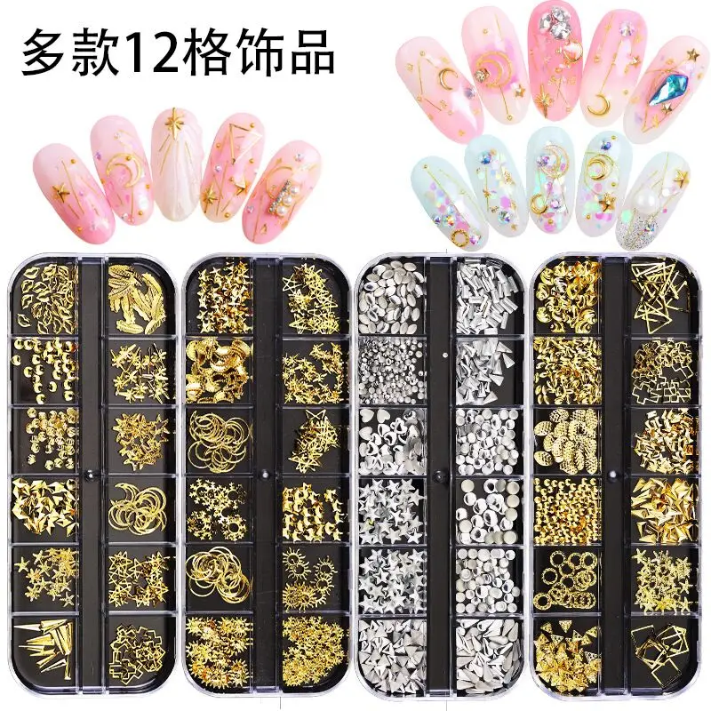 12 Grids Nail Rhinestons Mulit-designs Nail Studs,Multi-shapes 3D Crystal AB Clear Nail Stones Gems Pearl For Nail Art Strass M&
12 Grids Nail Rhinestons Mulit-designs Nail Studs,Multi-shapes 3D Crystal AB Clear Nail Stones Gems Pearl For Nail Art Strass M&