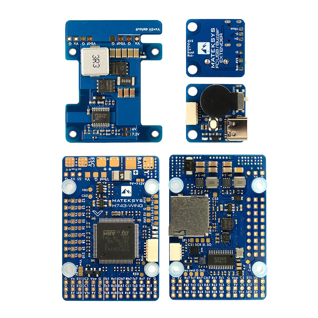 Matek H743 H743-WING MPU6000&ICM20602 Built-in OSD Blackbox INAV 3-8S Flight Controller for RC FPV Airplane Fixed-Wing Drones
Matek H743 H743-WING MPU6000&ICM20602 Built-in OSD Blackbox INAV 3-8S Flight Controller for RC FPV Airplane Fixed-Wing Drones