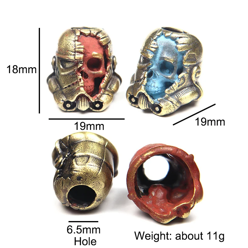 Нож для шлема бусы на шнурок с изображением мертвой солдатики веревочке латунные