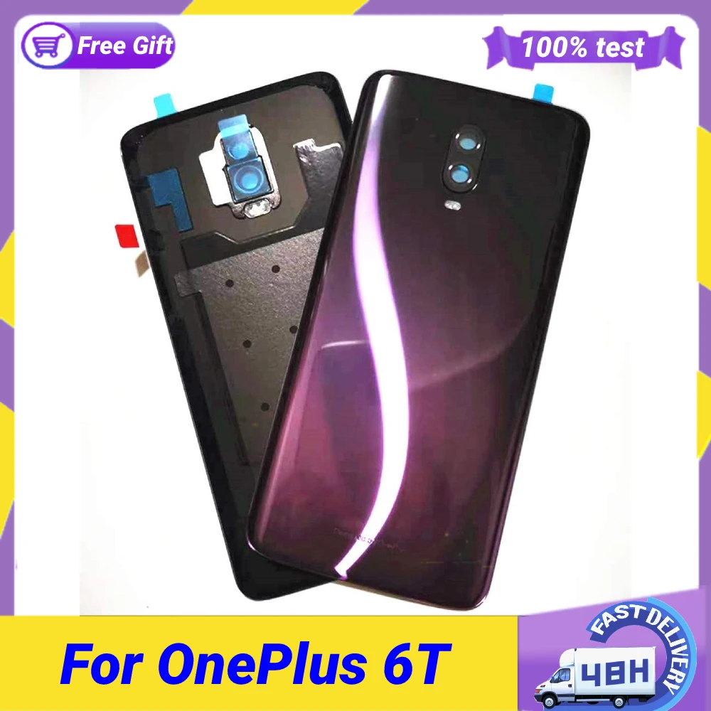 6.41" Original Battery Back Cover Rear Panel Glass with Camera Glass Lens/Flash Replacement for OnePlus 6T A6010 A6013 LTE
6.41" Original Battery Back Cover Rear Panel Glass with Camera Glass Lens/Flash Replacement for OnePlus 6T A6010 A6013 LTE
