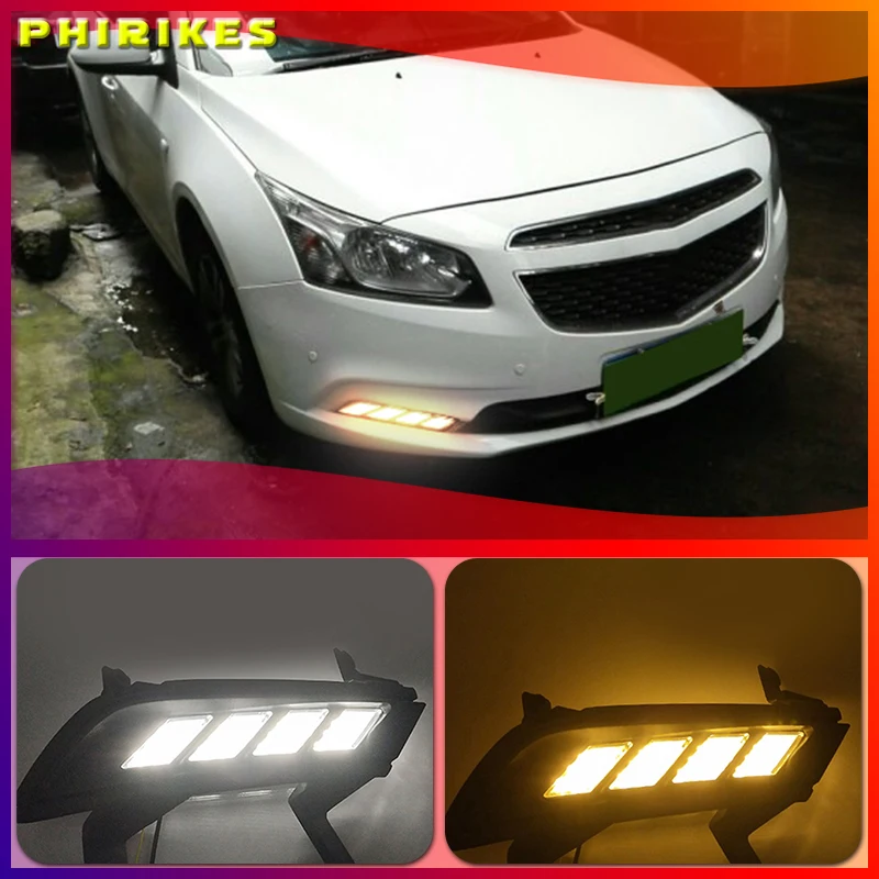 2PCS LED DRL Daytime Running Light Daylight with turn signal lamp For chevrolet cruze 2015
2PCS LED DRL Daytime Running Light Daylight with turn signal lamp For chevrolet cruze 2015