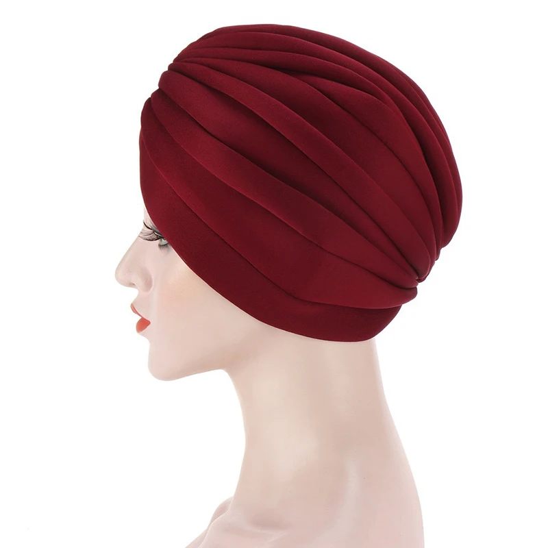 Solid Color India Hat Women Folds Muslim Headscarf Elastic Ruffle Cotton Turban Beanie Sleep Hat Night Cap Head Cover Bonnet Hat
Solid Color India Hat Women Folds Muslim Headscarf Elastic Ruffle Cotton Turban Beanie Sleep Hat Night Cap Head Cover Bonnet Hat