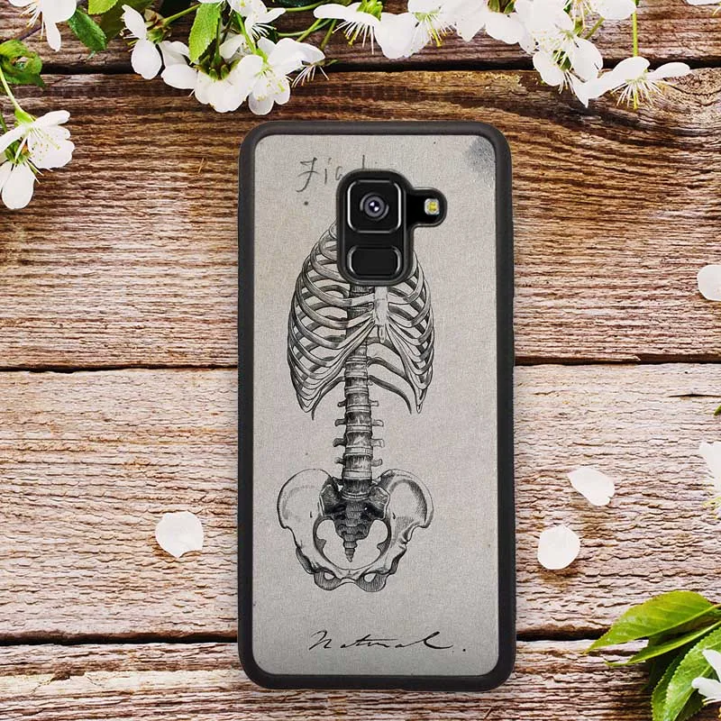 Hard PC TPU Case for Samsung Galaxy Note 8 9 10 20 S6 S7 S8 S10 S10E S20 Plus Pro Edge Vintage Medical Anatomical Heart Diagram | Мобильные