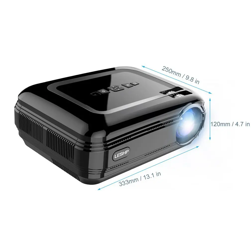 LESHP 720P LCD Projector High Resolution High Braightness 3200 LM Multimedia Home Cinema Theater HDMI VGA USB for Laptop TV
LESHP 720P LCD Projector High Resolution High Braightness 3200 LM Multimedia Home Cinema Theater HDMI VGA USB for Laptop TV